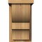 Ekena Millwork Ridgewood Rough Sawn Corbel w/Backplate, Western Red Cedar, 8"W x 10"D x 14"H COR08X10X14RID01RWR - alternate 2